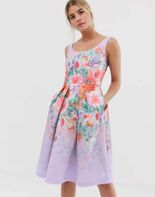 chi chi london floral midi dress