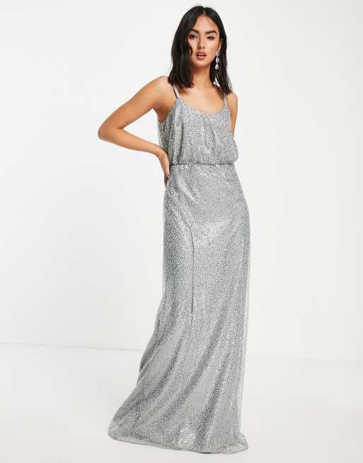 Silver on sale casual dress