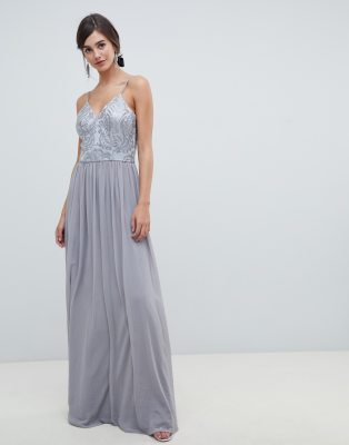 chi chi silver dress