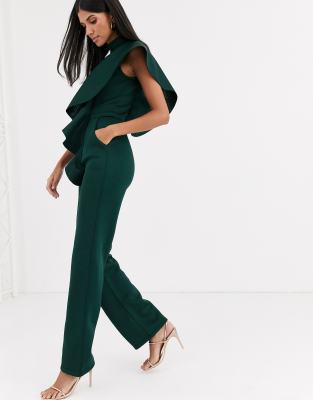 emerald green formal jumpsuit