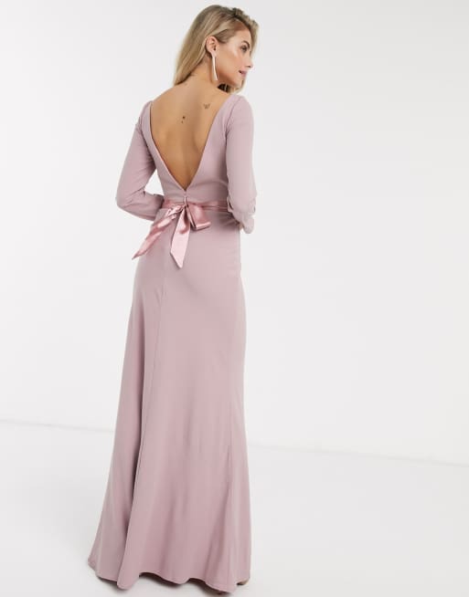 Chi chi pink maxi dress sale