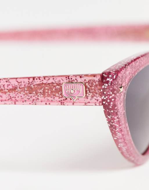 Pink 2025 sparkly sunglasses