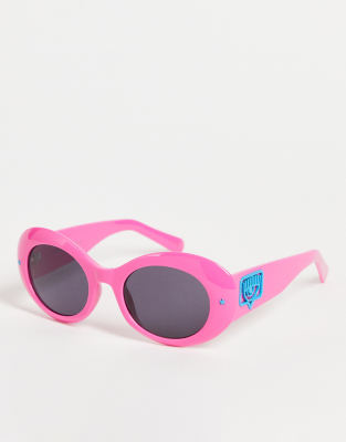 Chiara Ferragni Chiara Ferragani round sunglasses in pink