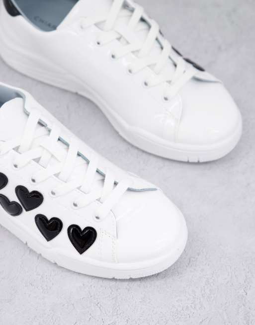 Chiara Ferragni Roger logo sneakers in white and black | ASOS