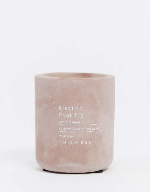 Chickidee - Electric Fig Concrete - Candela piccola 98 g/3,5oz