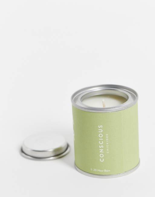 Chickidee – Green Tea & Cucumber – Litet doftljus i betonghållare, 84g/3oz, 2 av 4