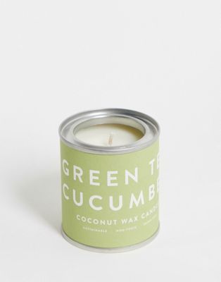 Chickidee Green Tea & Cucumber Mini Concrete Candle 84g / 3oz