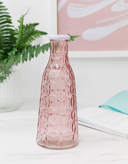 Chickidee pastel pink glass waterbottle