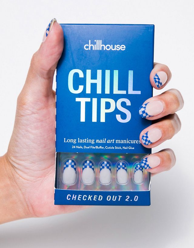 Chillhouse Chill Tips Press-on Nails in Checked Out 2.0