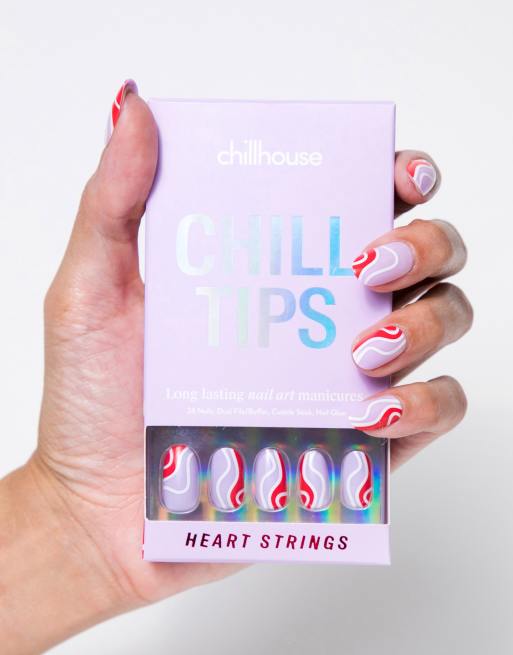 Chillhouse Chill Tips Press-on Nails in Heart Strings