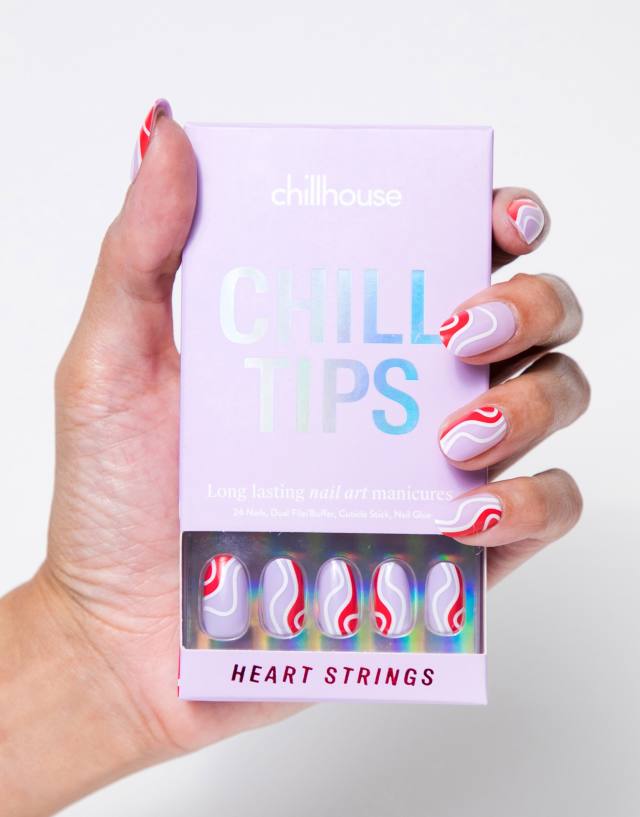 Chillhouse Chill Tips Press-on Nails in Heart Strings