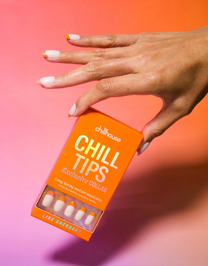 Chillhouse Chill Tips Press-on Nails in Like Sherbet-Multi