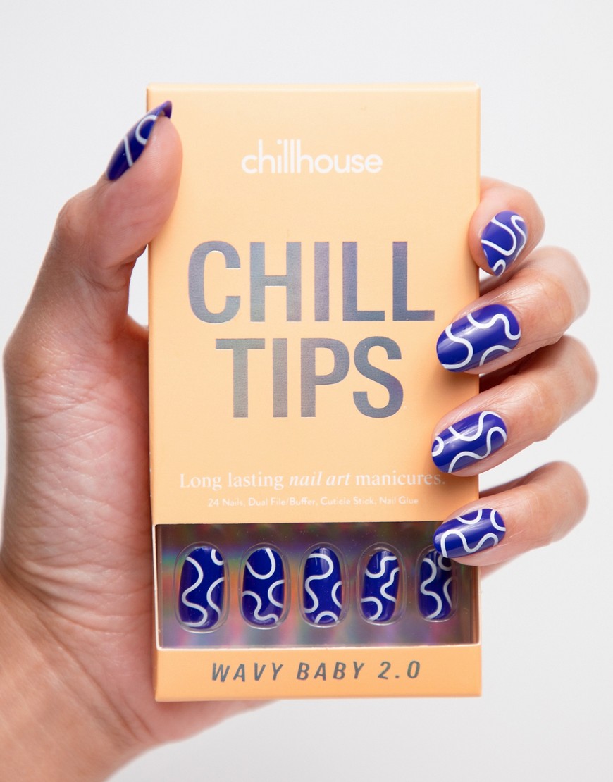 Chillhouse Chill Tips Press-on Nails in Wavy Baby 2.0-Multi