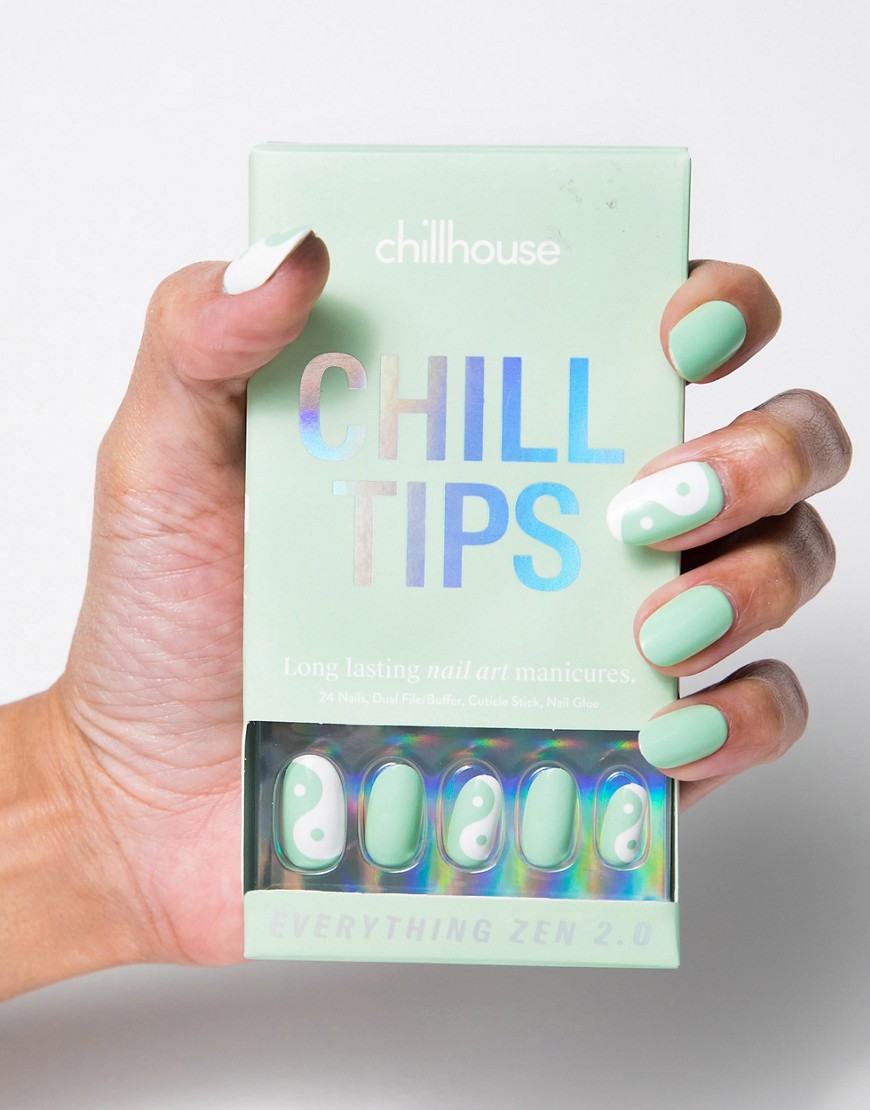 Chillhouse Chill Tips Re-useable Press-on Nails in Everything Zen 2.0-Multi