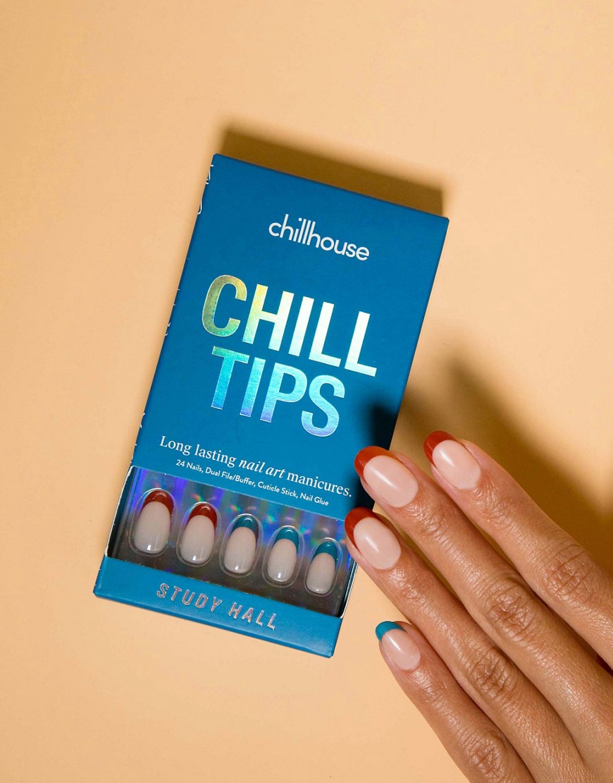 Chillhouse Chill Tips Re-useable Press-on Nails in Study Hall-Multi
