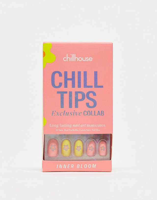 Chillhouse x Lauren Ladnier Chill Tips Press-on Nails in Inner Bloom