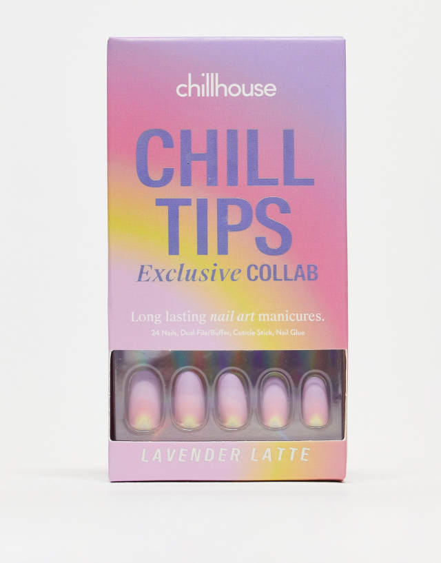 Chillhouse x Lauren Ladnier Chill Tips Press-on Nails in Lavender Latte