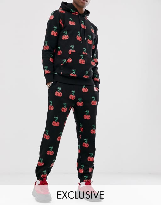 Chinatown Market Cherry sweatpants in black