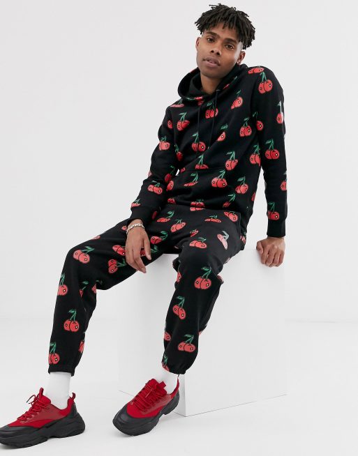 FITTED JOGGER - CHERRY