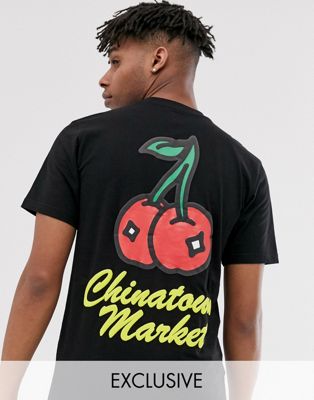 Chinatown Market - Cherry - T-shirt in zwart