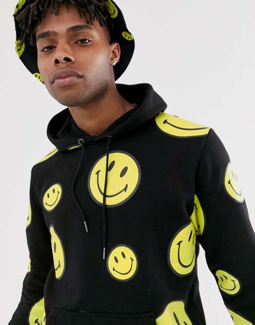 X smiley deals face hoodie