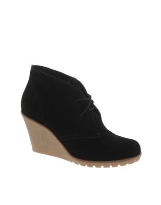 Chinese Laundry Suede Cory Wedge Ankle Boots