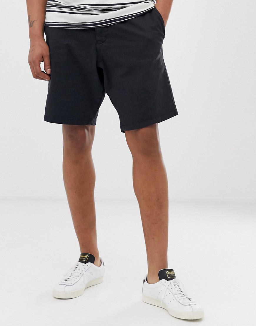 Chino-shorts i glat bomuld med smal pasform fra French Connection-Marineblå