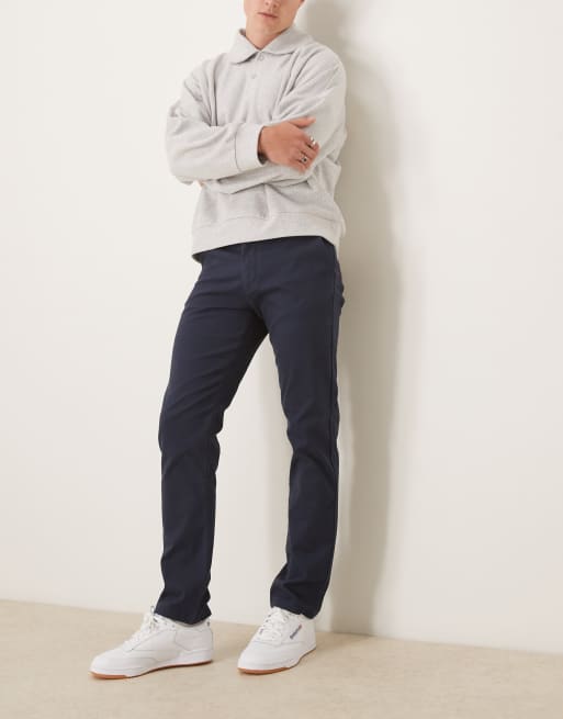 Chinos azul marino de corte slim de ASOS DESIGN
