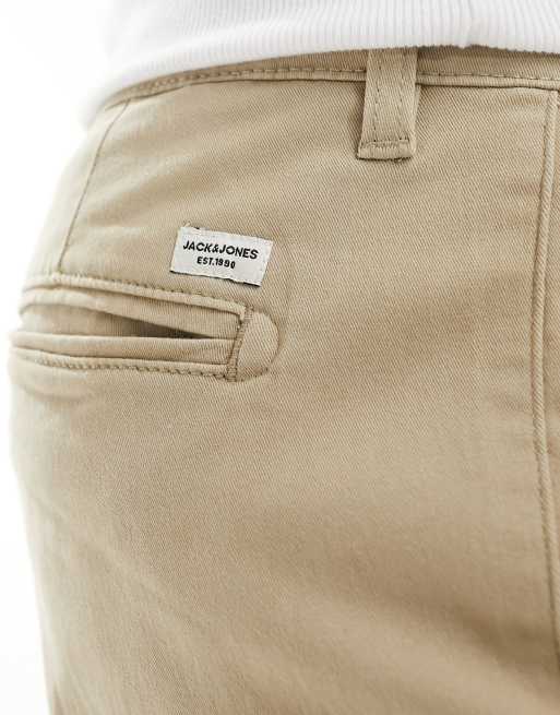 Chinos beis de corte suelto de Jack & Jones, 2 de 5