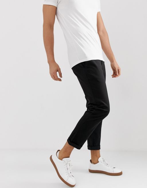 Chinos capri de corte slim en negro de ASOS DESIGN, 4 de 4