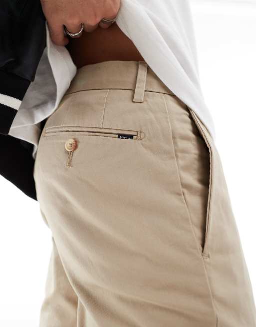 Chinos color caqui beis de corte slim de sarga elástica de Polo Ralph Lauren, 3 de 5