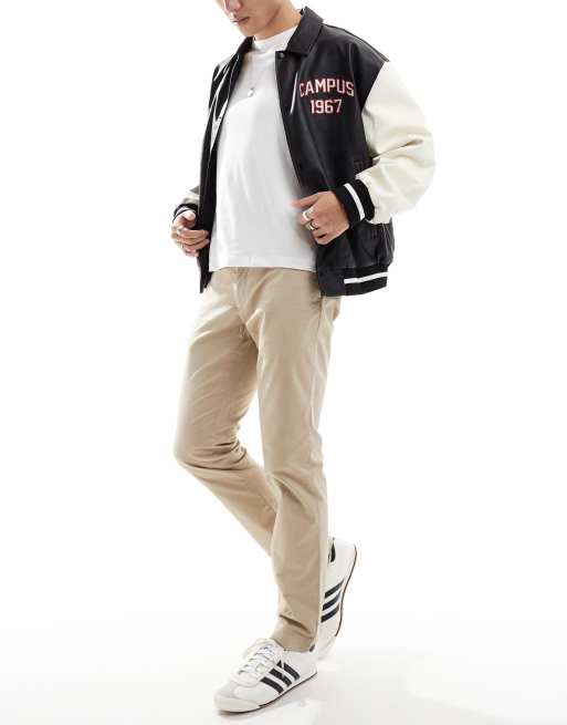 Chinos color caqui beis de corte slim de sarga elástica de Polo Ralph Lauren, 4 de 5