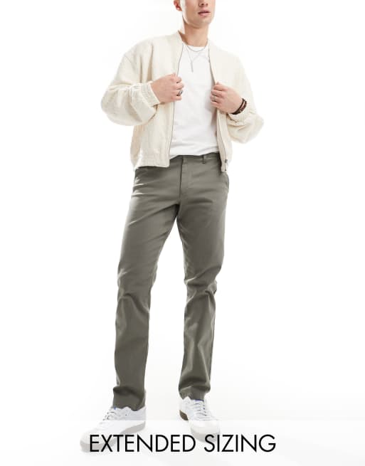 Chinos color carbón de corte slim de ASOS DESIGN