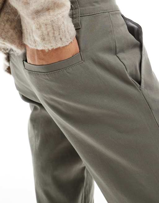 Chinos color carbón de corte tapered de ASOS DESIGN, 4 de 5