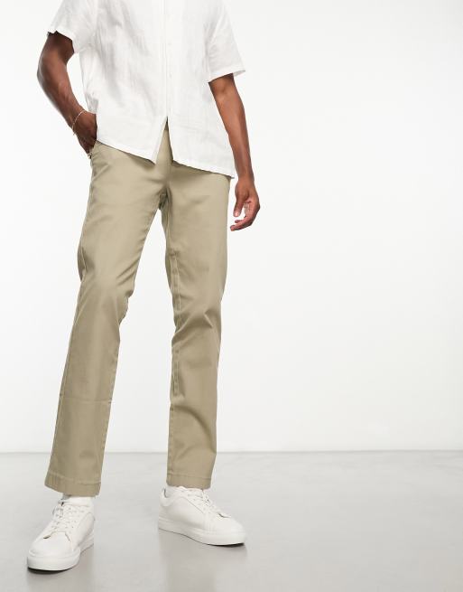 Chinos color tostado elásticos de corte slim de Ben Sherman