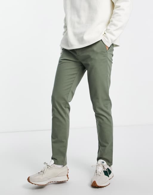 Chinos de corte slim en color caqui de ASOS DESIGN