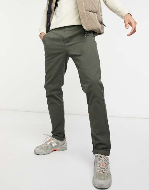 Chinos de corte slim en color caqui de ASOS DESIGN | ASOS