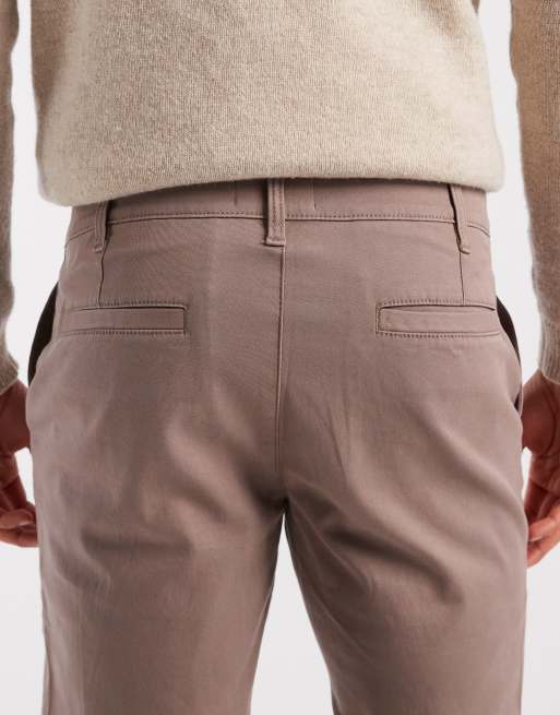 Chinos de corte slim en marrón desgastado de ASOS DESIGN, 5 de 5