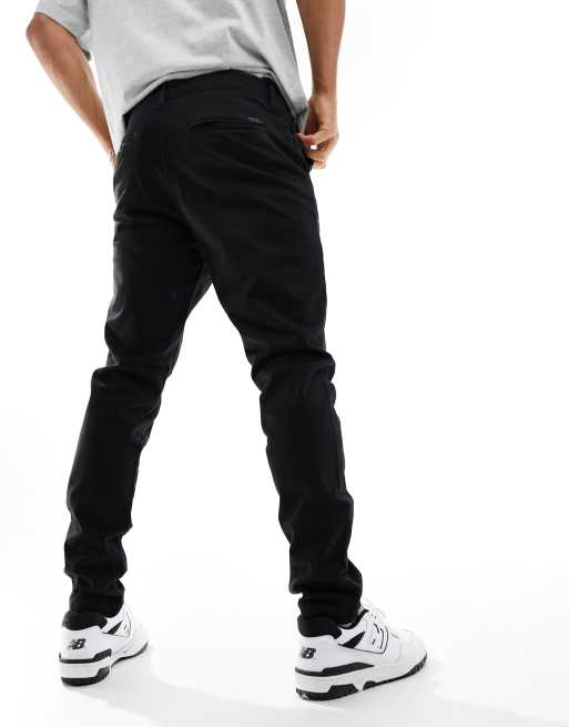 Chinos de corte slim en negro de Jack Jones Intelligence ASOS
