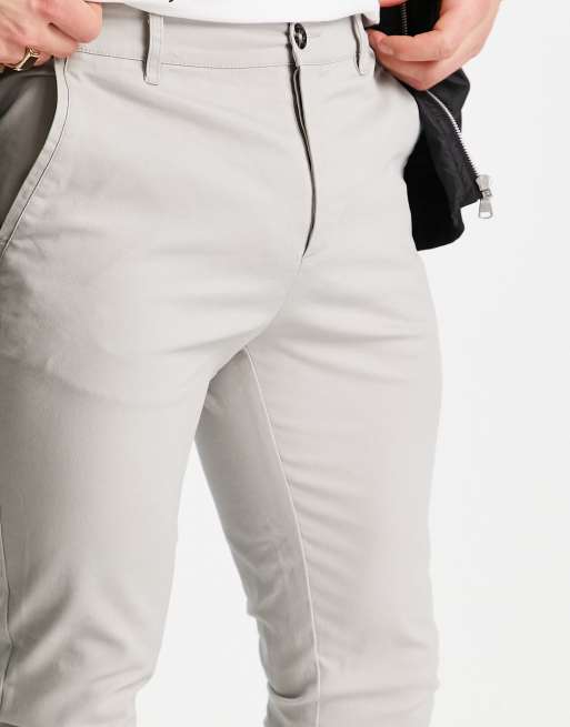 Chinos muy ajustados en color piedra de ASOS DESIGN, 4 de 4