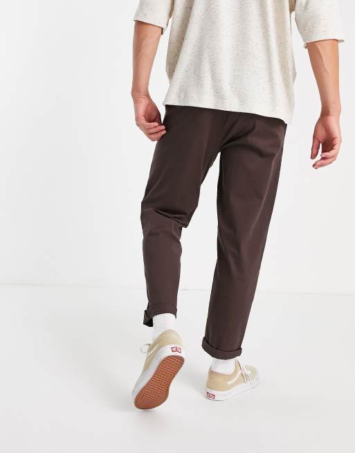 Chinos skater marrón holgados ASOS DESIGN ASOS