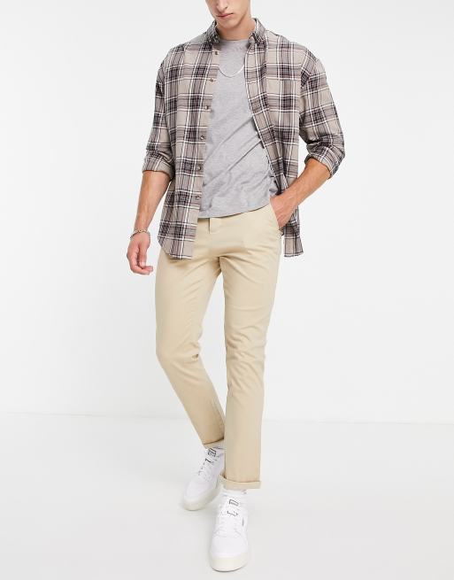 Chinos slim en color beis de ASOS DESIGN