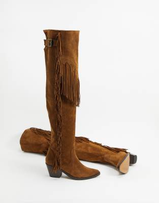 fringed western boots