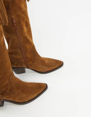 tan western boots