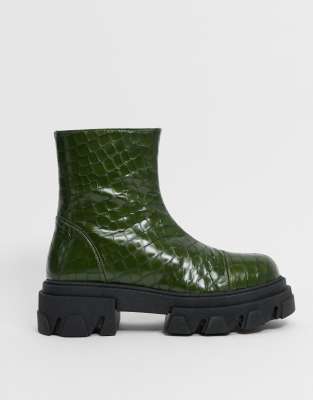 green croc boots