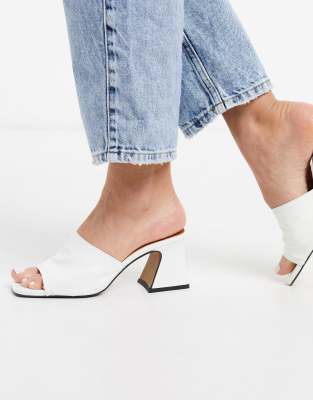 asos white mules