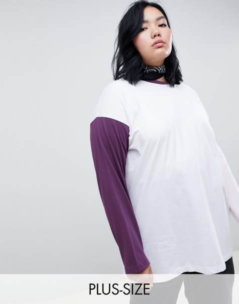 Chorus Plus Contrast Panel Ringer long Sleeved T-Shirt