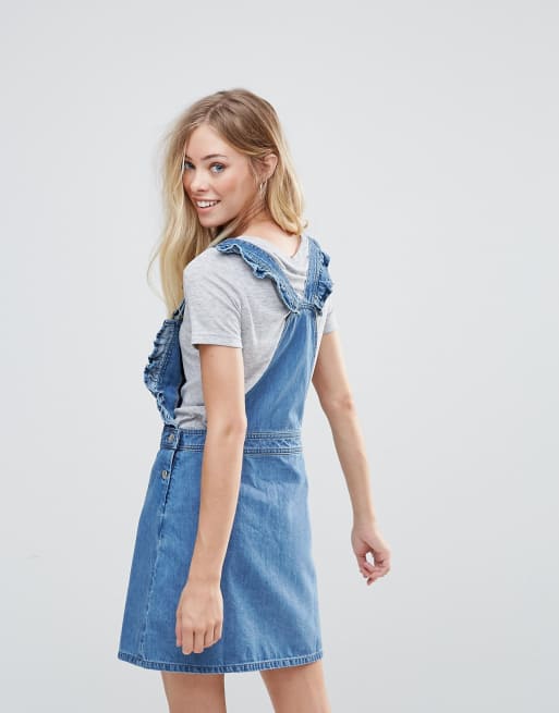 Robe en jean online a volant