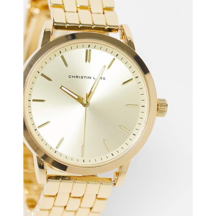 Chunky gold watch on sale mens