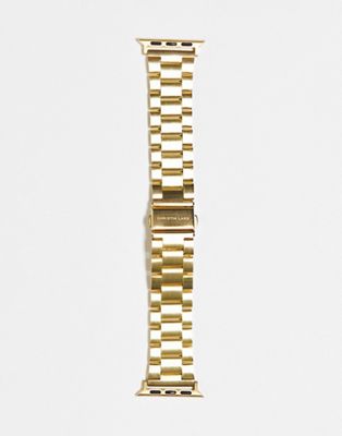 Christin Lars chunky smart watch strap in gold